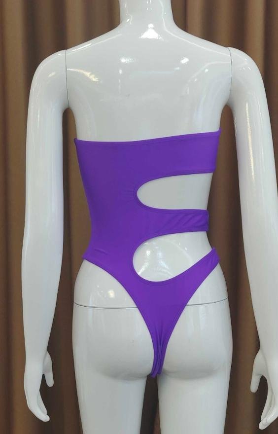 Premium Strapless Cutout One-Piece Swimsuit