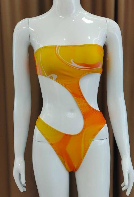 Premium Asymmetric Cutout One-Piece Swimsuit