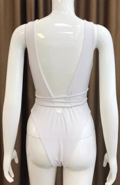 Premium Plunge Wrap-Front One-Piece Swimsuit