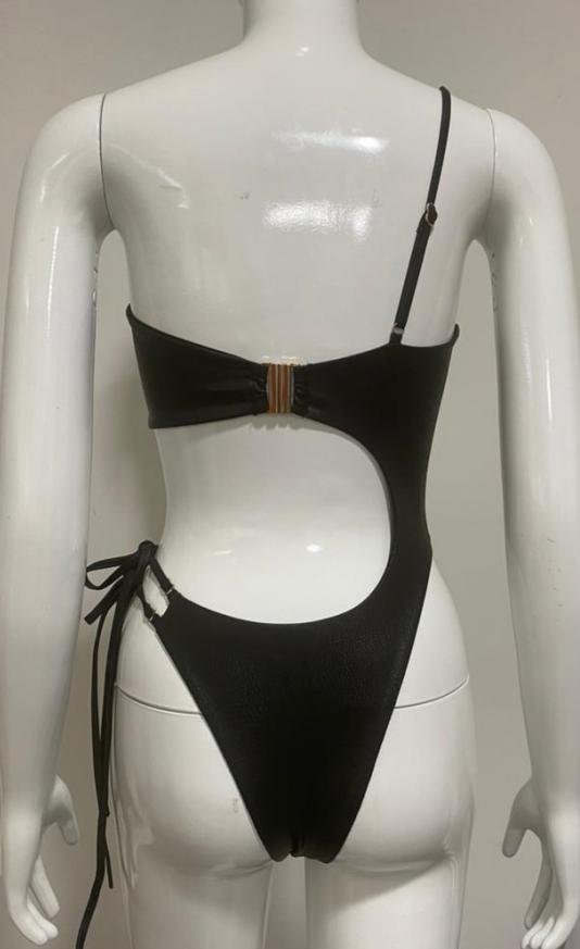 Asymmetric Cutout One-Piece Swimsuit