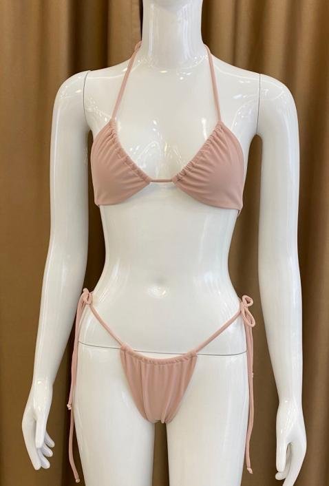 Premium Ruched Halter Bikini Set