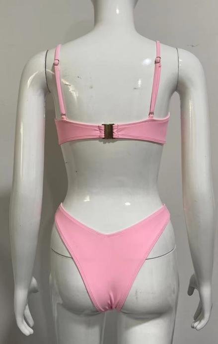Premium Pink Underwire Bikini Set