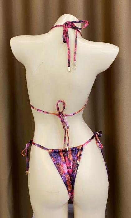 Premium Kaleidoscope Print Halter Bikini Set