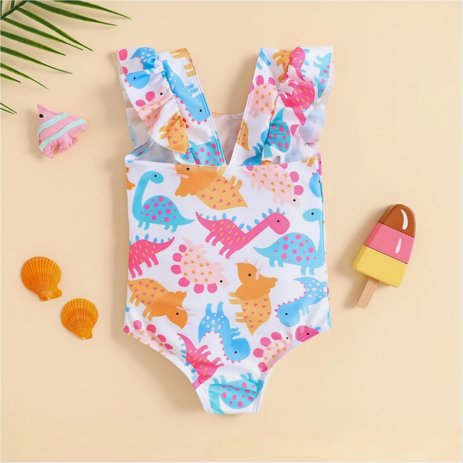 Girls’ Ruffle Strap One-Piece Swimsuit