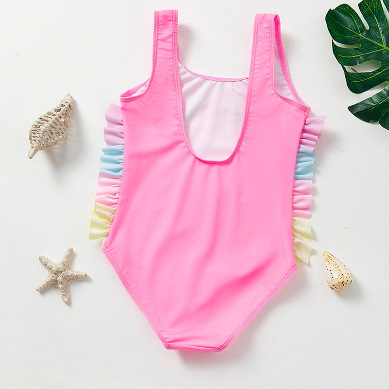 Girls’ Ruffled One-Piece Swimsuit