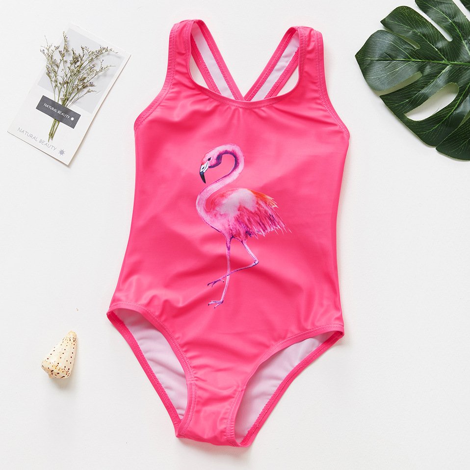 Girls’ Criss-Cross Back One-Piece Swimsuit