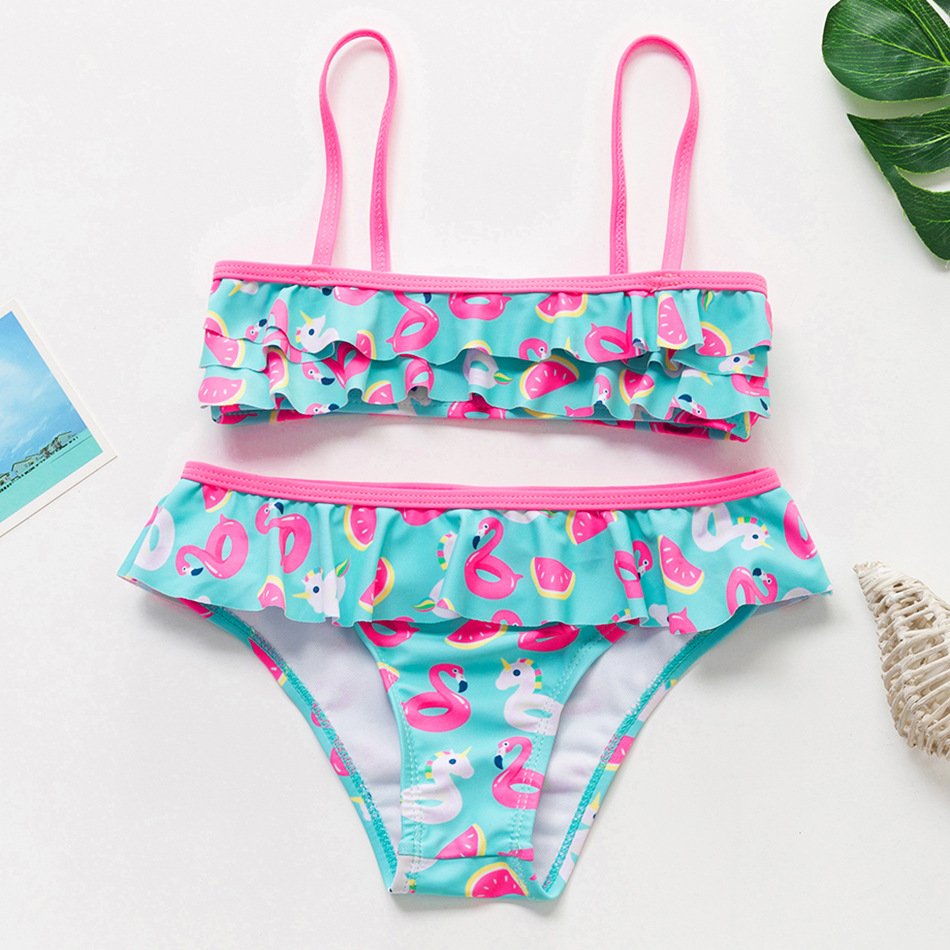 Girls’ Ruffle Bandeau Bikini Set
