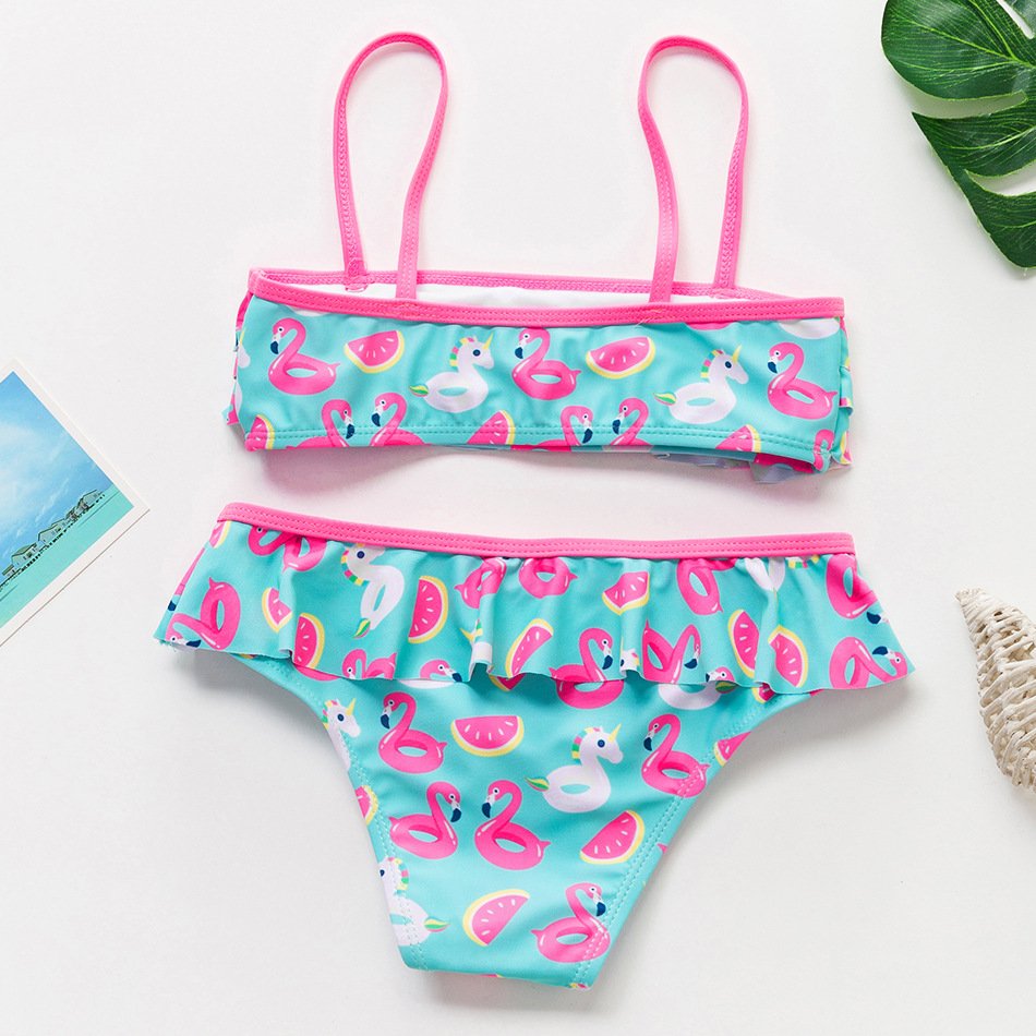 Girls’ Ruffle Bandeau Bikini Set