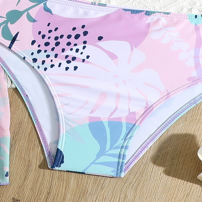 Girls Three Piece Bikini and Cover-Up Dress Set view 4