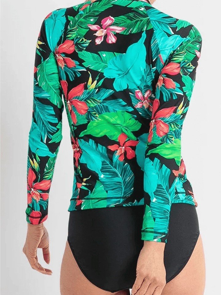 Long Sleeve Zip-Front Rash Guard