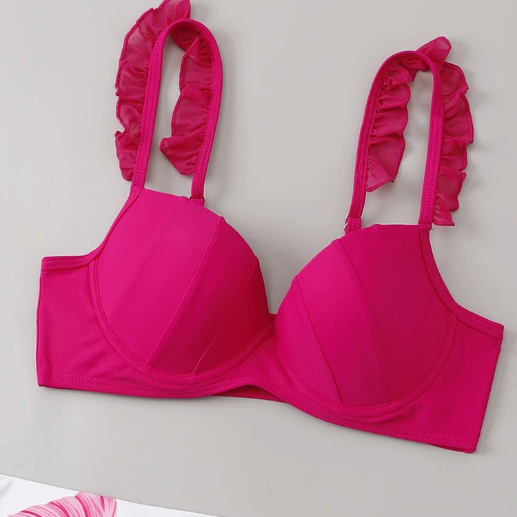 Women's Three-Piece Swimsuit with Underwire Top and Skirt view 4
