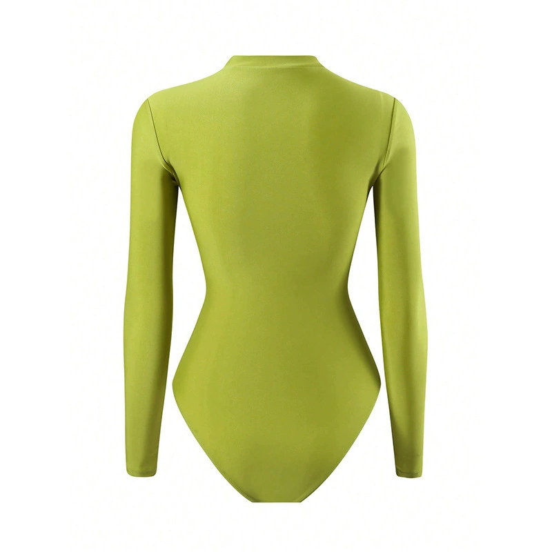 Three-Piece Swimwear Set with One-Piece, Skirt, and Pants view 4