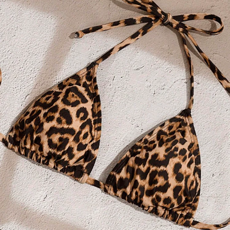 Three-Piece Bikini Set with Ruffle Skirt view 4