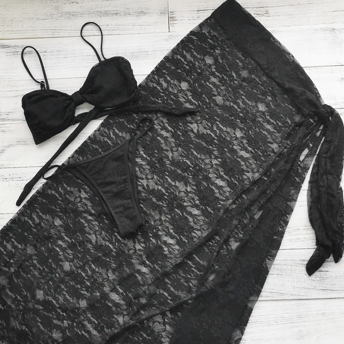 Bandeau Bikini Set with Skirt view 6