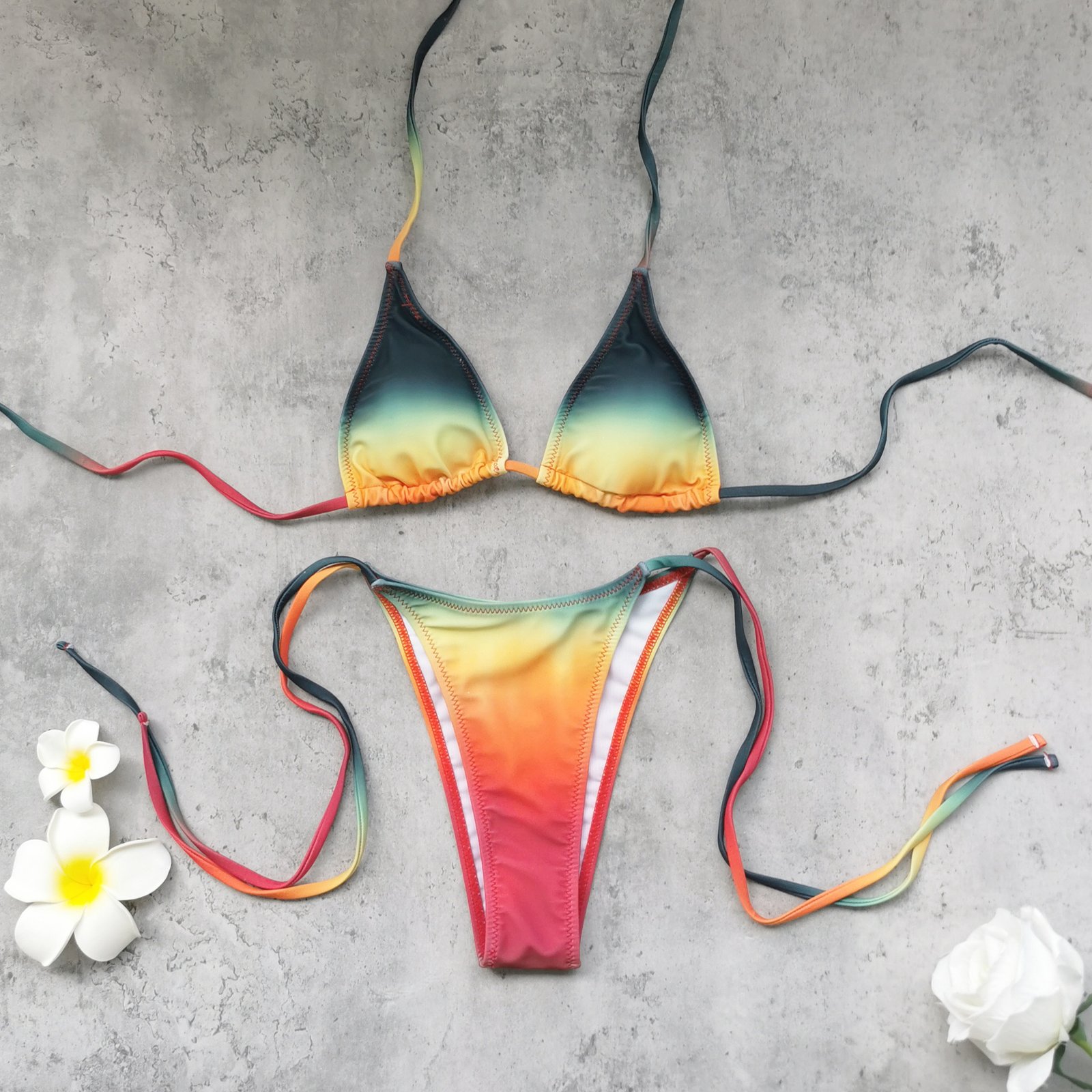 Colorful gradient bikini