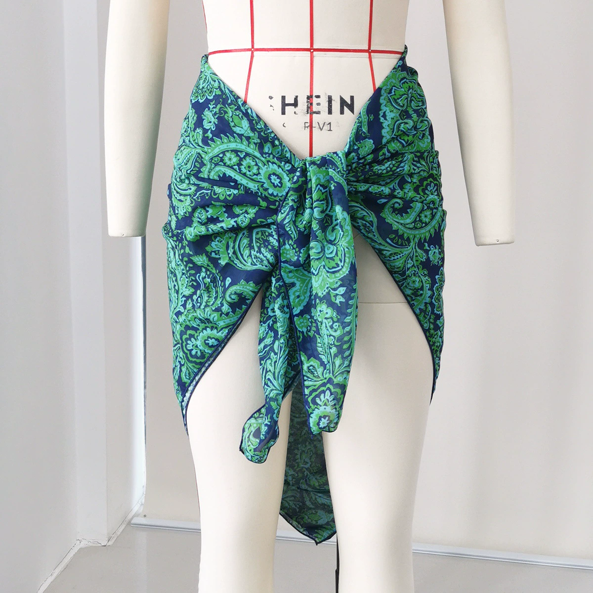 Ruffled Halter Bikini Set with Matching Sarong view 4