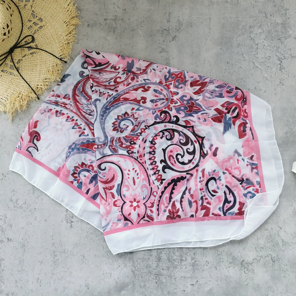 Women's Halter Tie Bikini Set with Head Scarf view 4