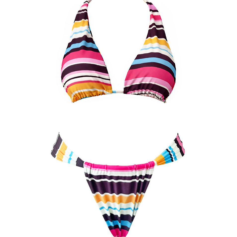 Three-Piece Halter Bikini Set
