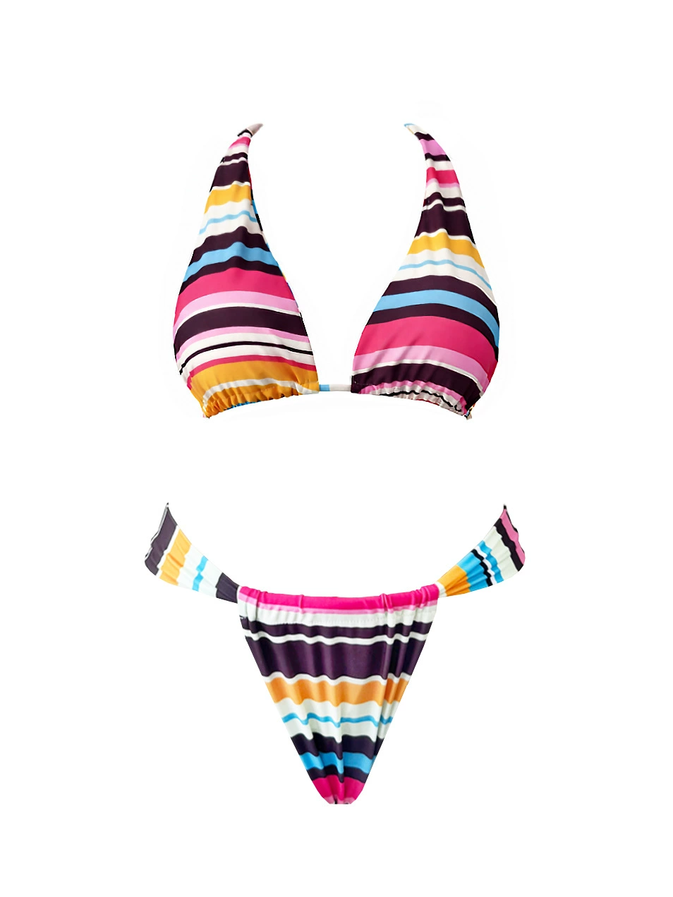 Three-Piece Halter Bikini Set view 6