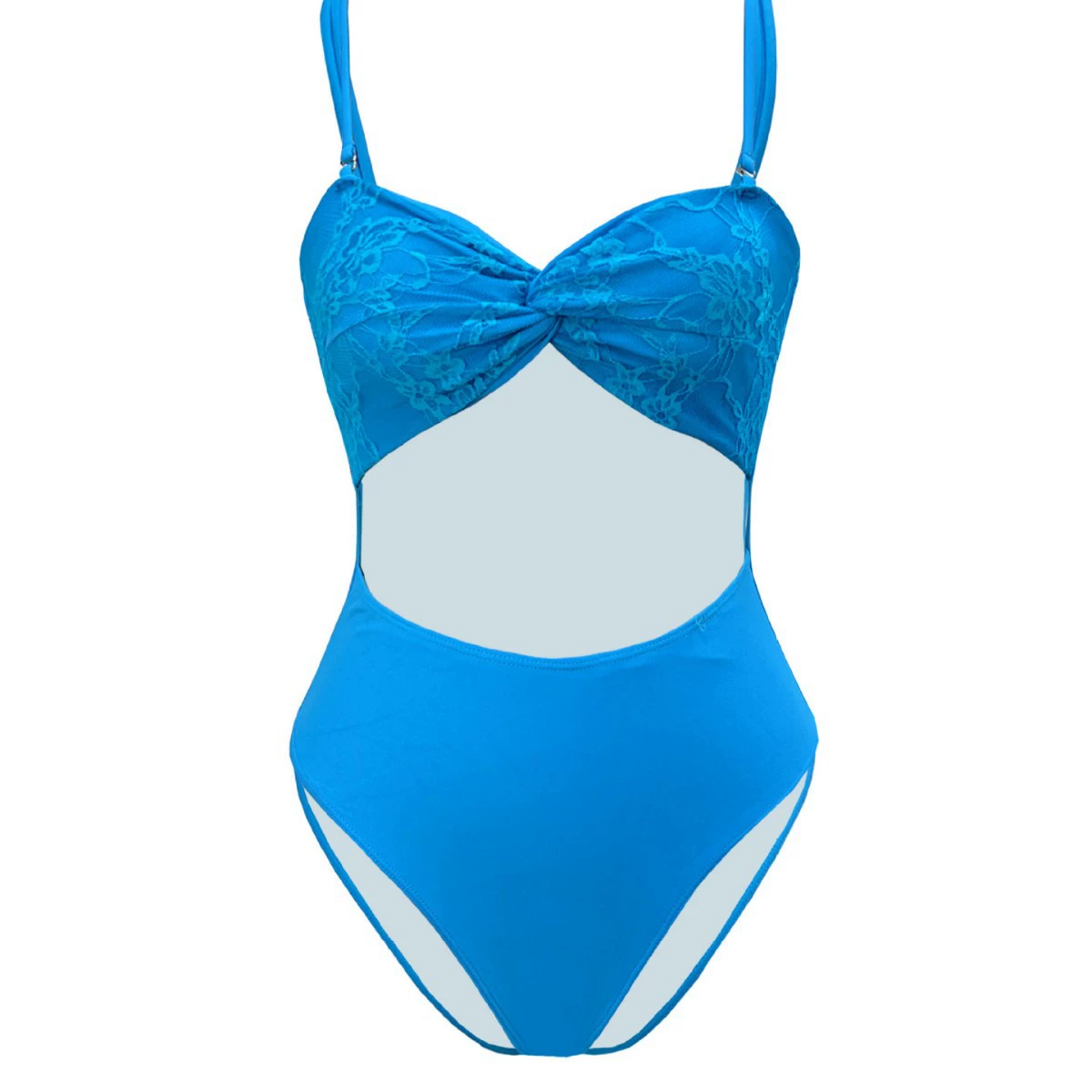 Women's Three-Piece Swimsuit Set with Cover-Up and Headband view 4