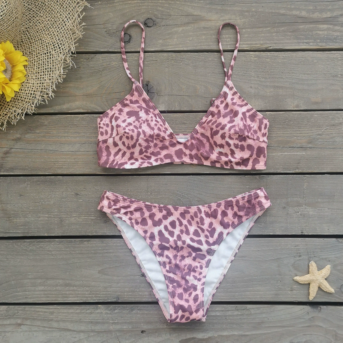 Three-Piece Bikini Set with Maxi Cover-Up Dress view 3