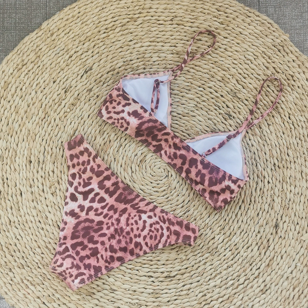 Three-Piece Bikini Set with Maxi Cover-Up Dress view 4