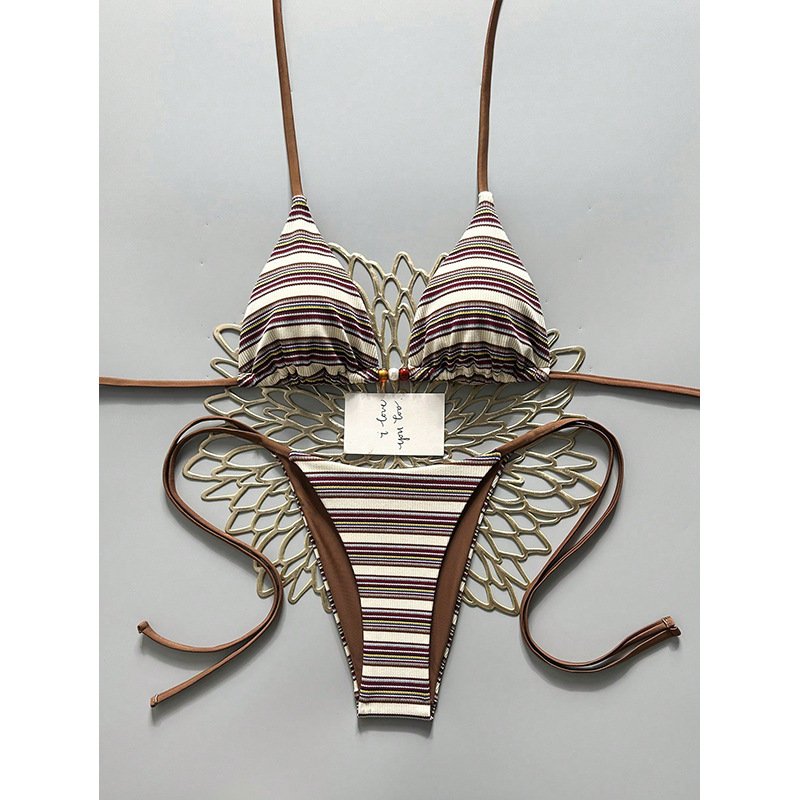 Reversible String Triangle Bikini Set