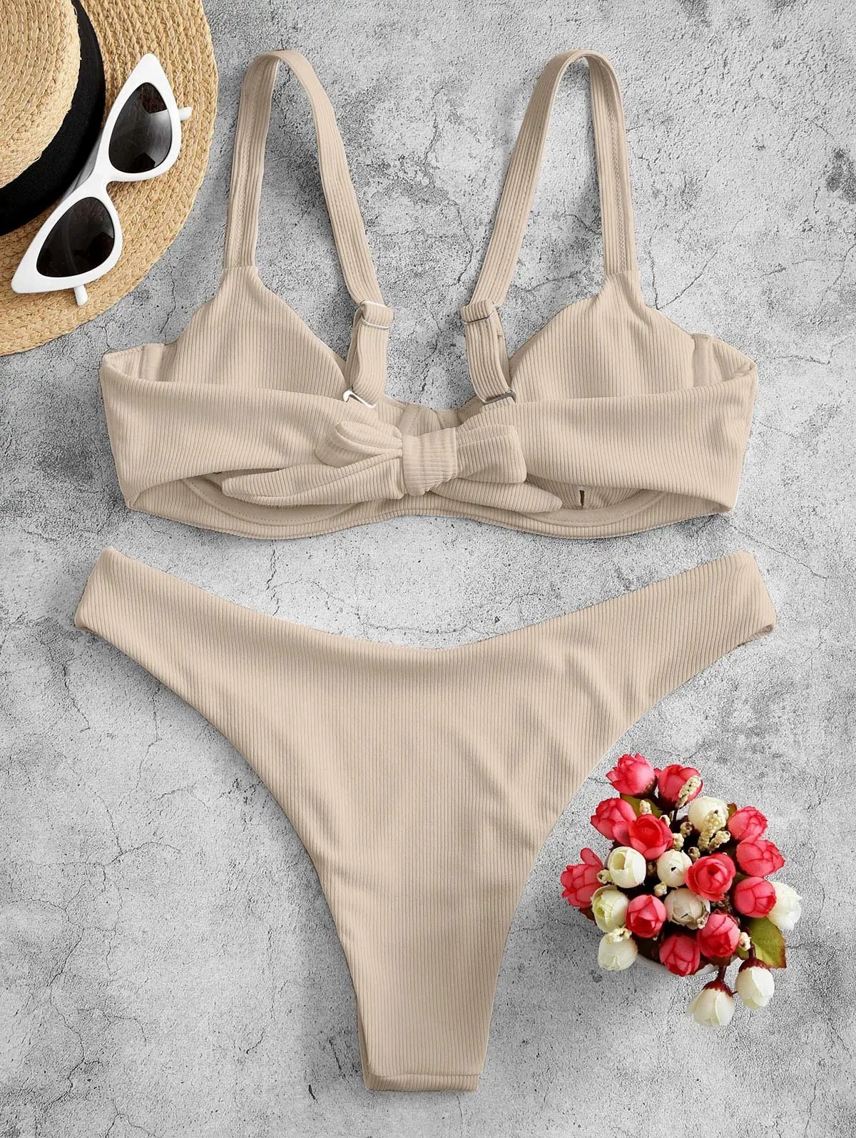 Women’s Underwire Tie-Back Two-Piece Bikini Set