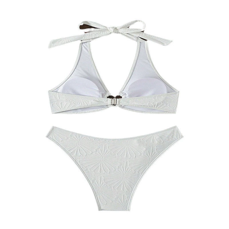 Women's Heart Ring Halter Two Piece Bikini Set view 5