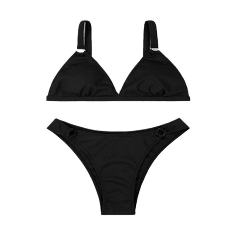 Women's Triangle Cup Bikini Set with Adjustable Straps view 5
