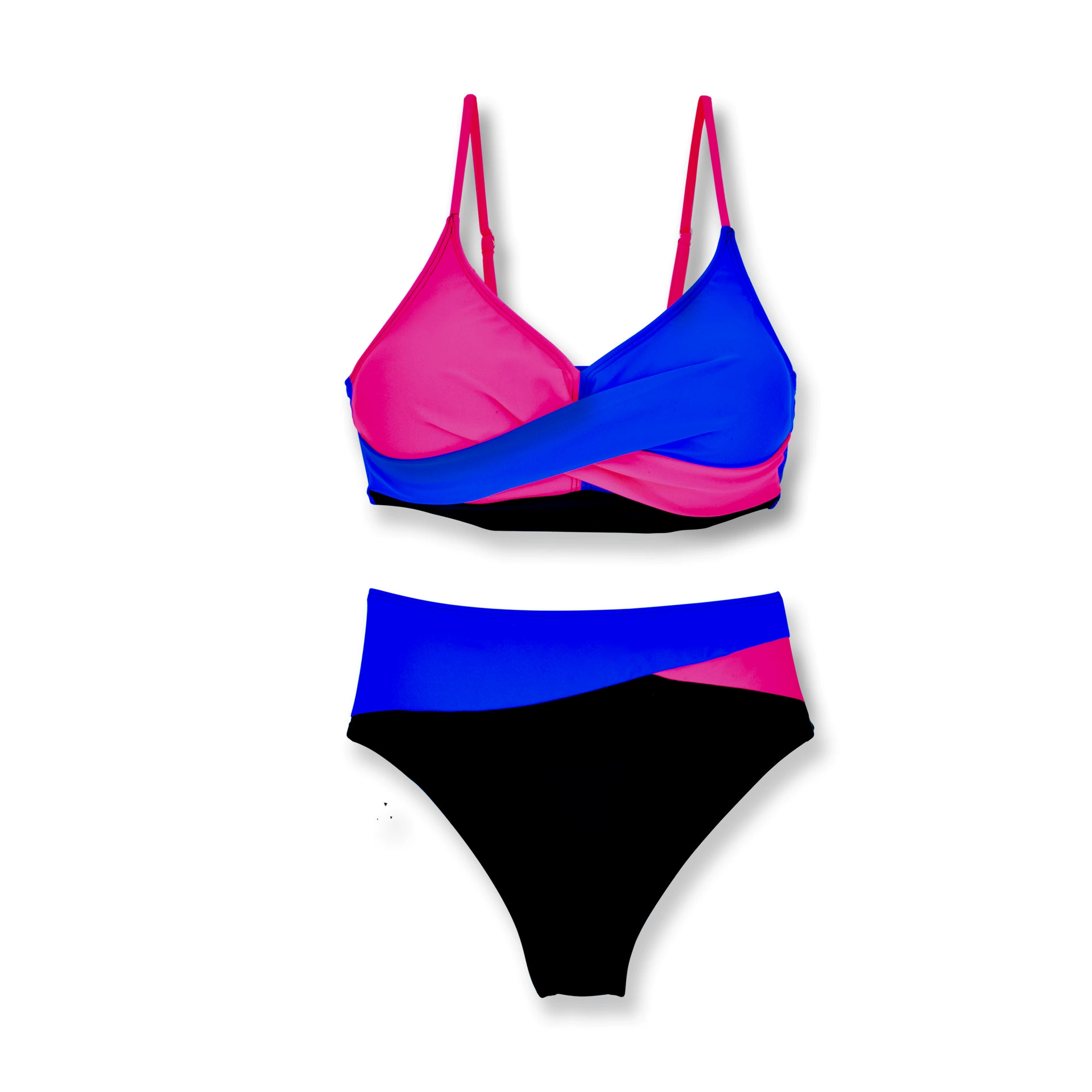 Women's Crossover Wrap High-Waisted Bikini Set view 5