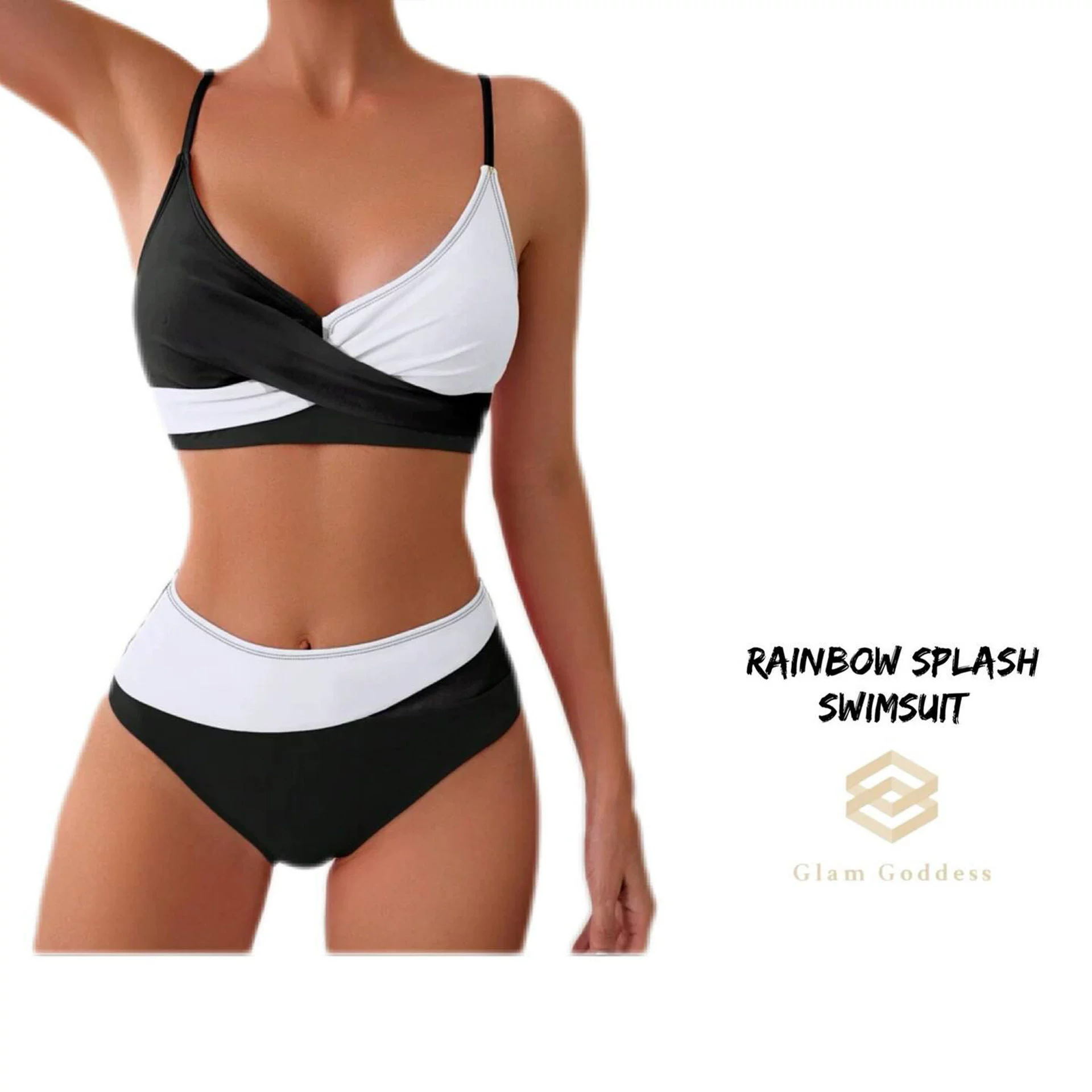 Women's Crossover Wrap High-Waisted Bikini Set view 7