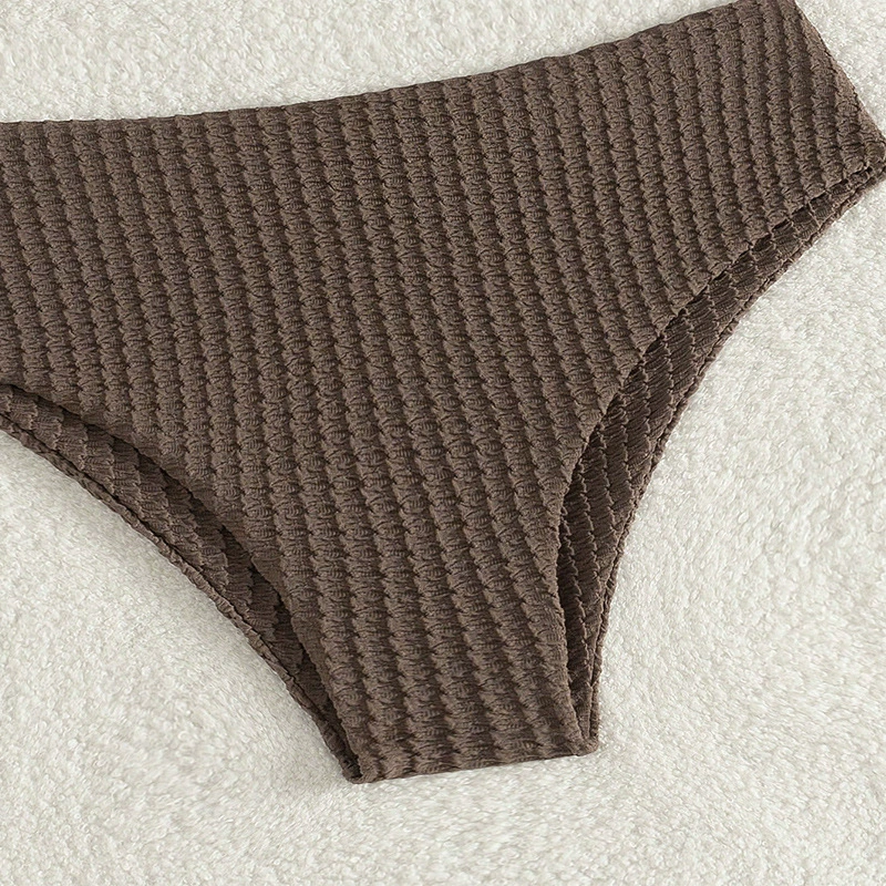 Women's Strapless Lace-Up Bandeau Bikini Set view 4