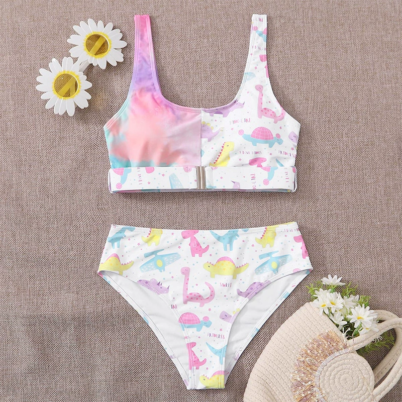 Women’s Scoop Neck Two Piece High Waist Bikini Set