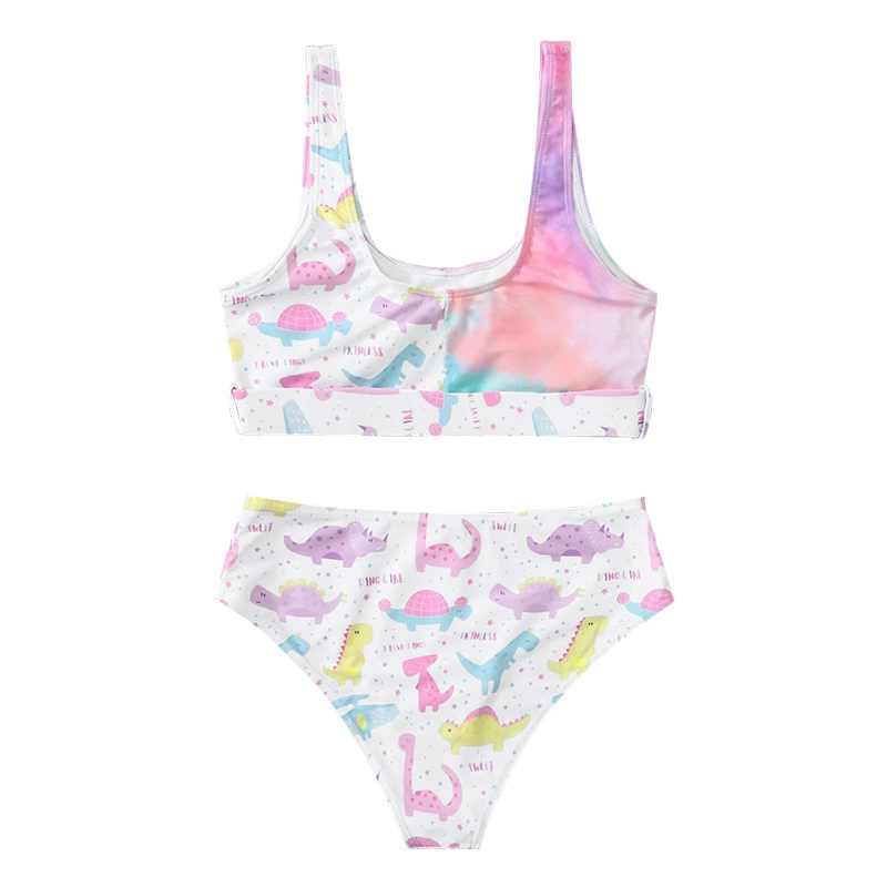 Women's Scoop Neck Two Piece High Waist Bikini Set view 5