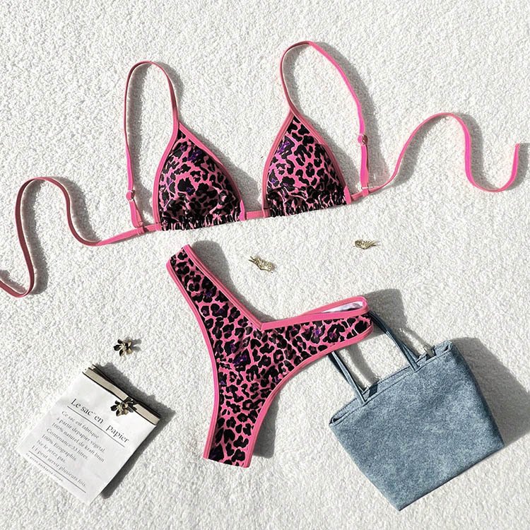 Rose Red Leopard Print