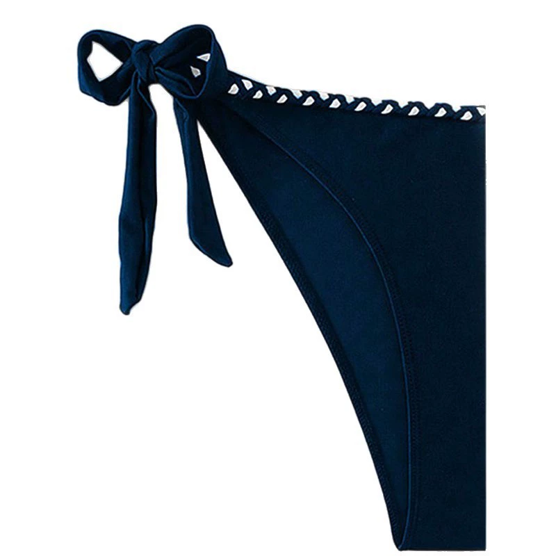 Women's Strapless Bandeau Tie-Side Bikini Set view 5
