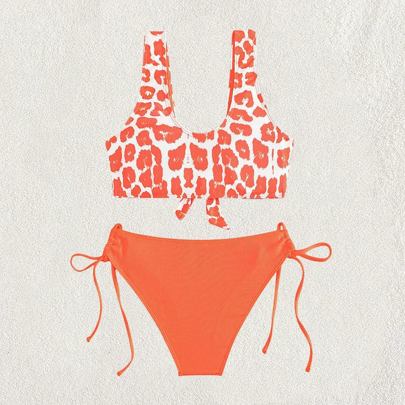 Women's Tie-Front Bikini Set with Side-Tie Bottoms view 3