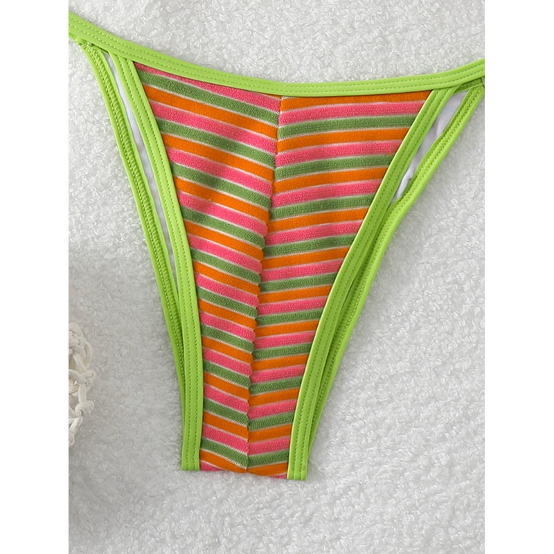 Halter Triangle Bikini Set with Side Ties view 4