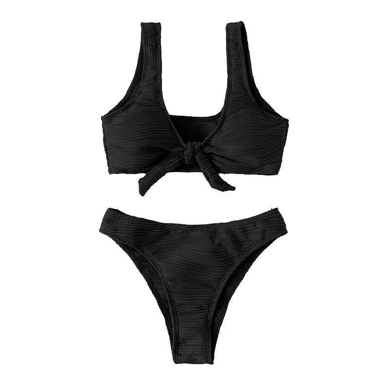 Women’s Tie-Front Wide Strap Bikini Set
