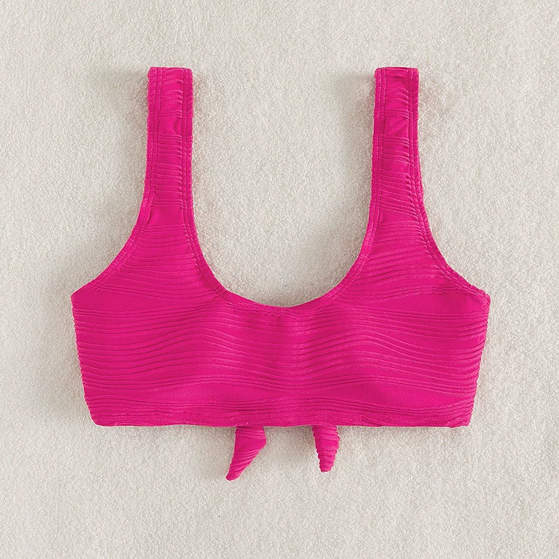 Women's Tie-Front Wide Strap Bikini Set view 4