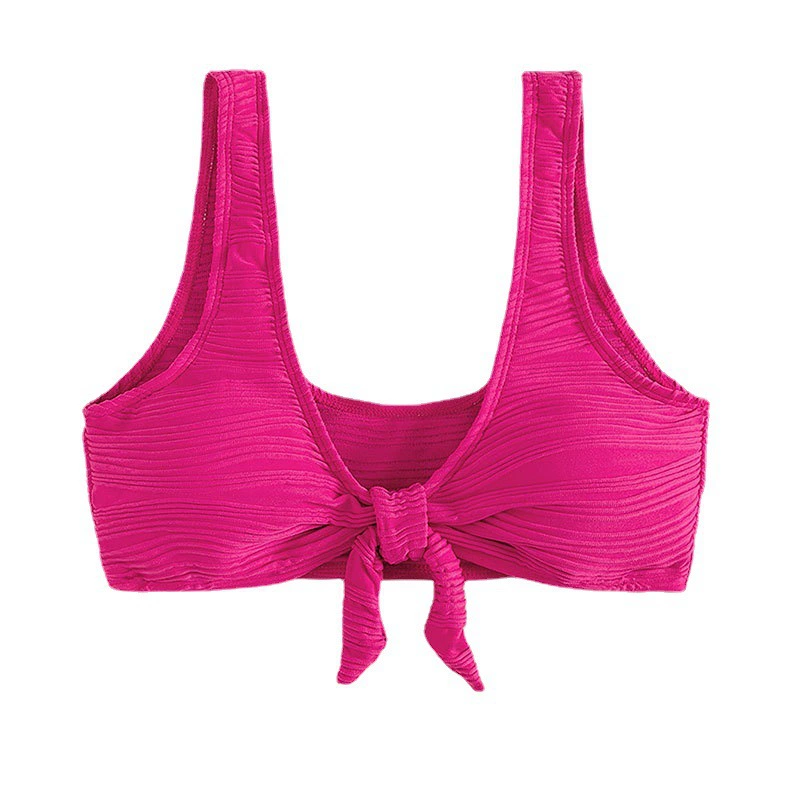 Women's Tie-Front Wide Strap Bikini Set view 5