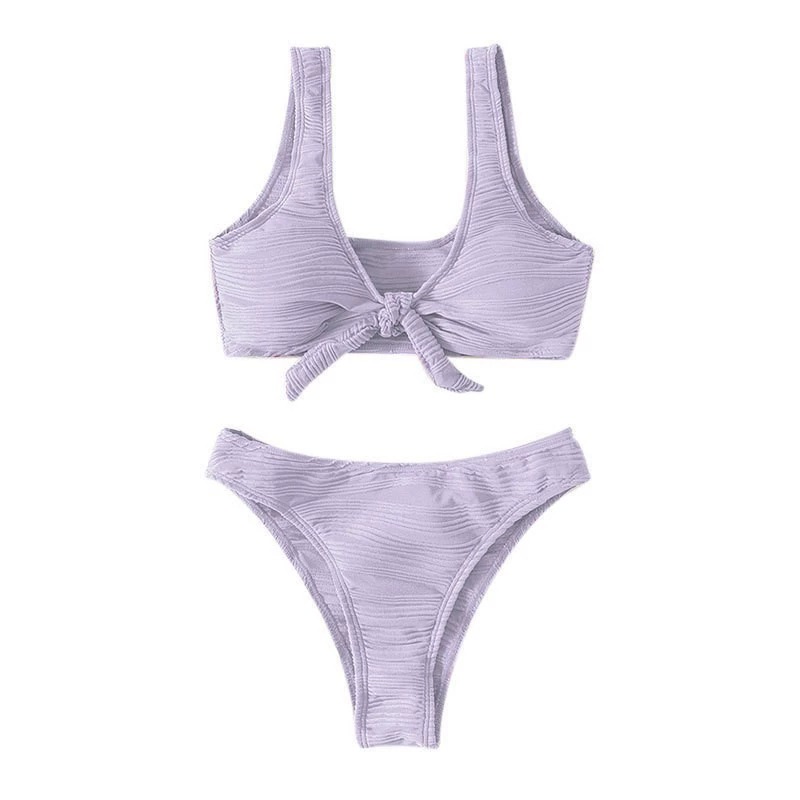 Women's Tie-Front Wide Strap Bikini Set view 8
