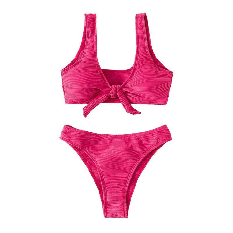 Women's Tie-Front Wide Strap Bikini Set view 9