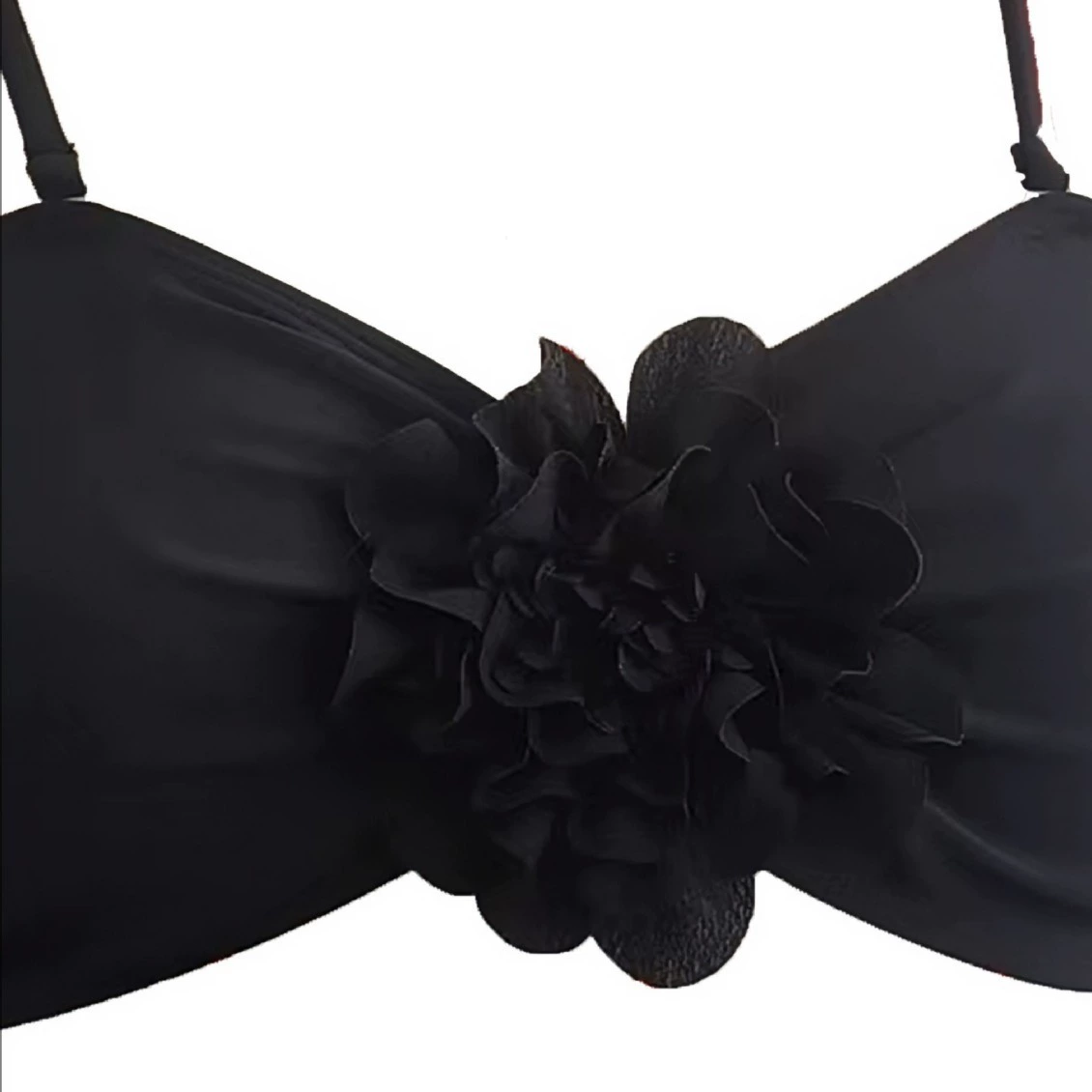 Two-Piece Bikini with Rosette Detail and Adjustable Straps view 3