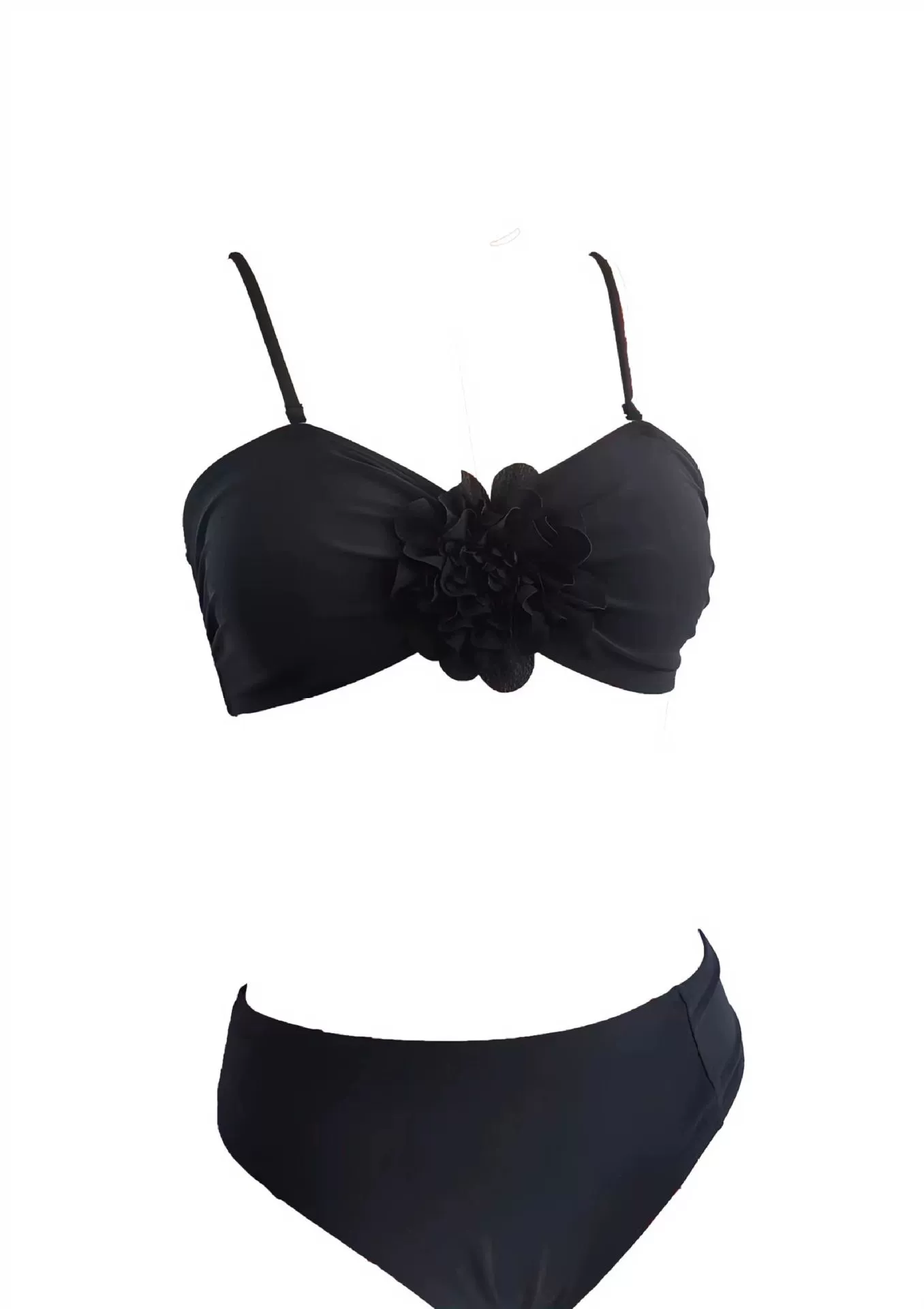 Two-Piece Bikini with Rosette Detail and Adjustable Straps view 6