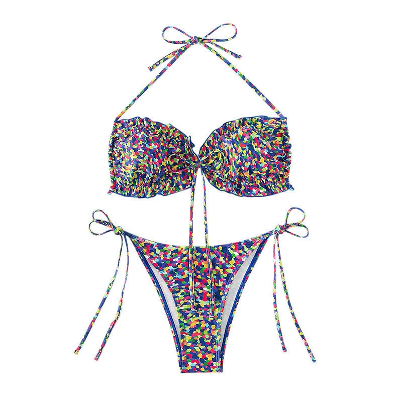 Bandeau Bikini Set with Tie-Side Bottoms view 5