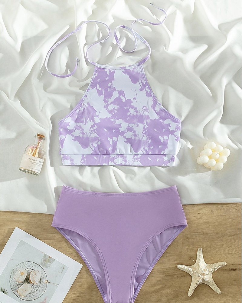 light purple tie-dye