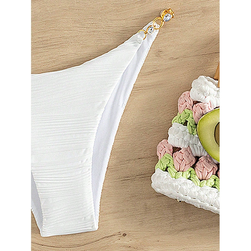 Triangle Cup Bikini Set with Chain Details view 4