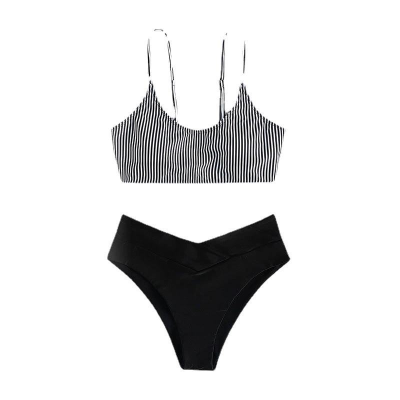 Two-Piece High-Waist Bikini Set with Crop Top view 5
